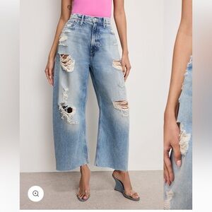 Good American ‘Good Extreme Barrel Jeans’